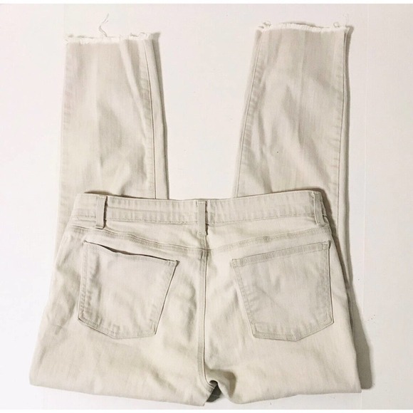 Eileen Fisher | Women's Gray Organic Cotton Raw Hen Ankle Crop Jeans Size 12 - Picture 4 of 13